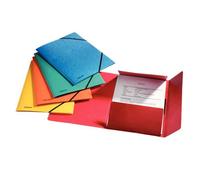 Esselte 3-Flap Rainbow Folder w/ Elastic Document File Stationery - 12 Pack