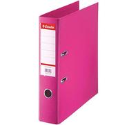 Esselte 320350 Standard Lever Arch File A4 Polypropylene Fuchsia 75 mm Spine