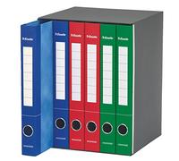 Esselte 391965000 Binder with 2 Rings, Spine 4 cm, Assorted Colours- 1 Group of 6 Binders