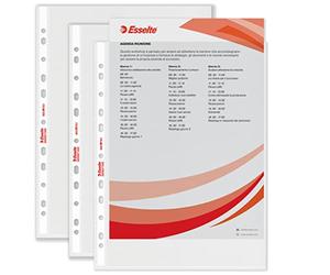 Esselte 395697300 Copy Safe Universal Multi-Punched Pockets, Standard 22 x 30 cm, Embossed, Pack of 200