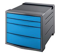 Esselte 4 Europost Drawer Cabinet, Organiser, Vivida Range, Blue