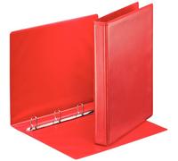 Esselte 4 Ring Binder, PP, Holds up to 190 Sheets, 30 mm Spine, 49731 - A4, Red