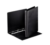 Esselte 4 Ring Binder, PP, Holds up to 190 Sheets, 42 mm Spine, 49733 - A4, Black