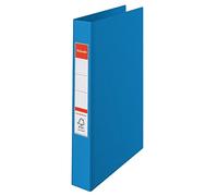 Esselte 4 Ring Binder, PP, Holds up to 190 Sheets, Vivida Range, 42 mm Spine, 14452 - A4, Blue