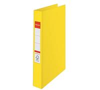 Esselte 4 Ring Binder, PP, Holds up to 190 Sheets, Vivida Range, 42 mm Spine, 14458 - A4, Yellow