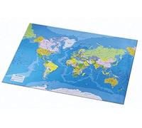Esselte 40 x 53 cm World Map Desk Mat, Europost Range, Multi-Colour