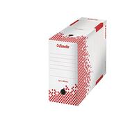 Esselte 623909 Long-Term Document Archive Box, A4, Acid-Free, 150mm Spine, White