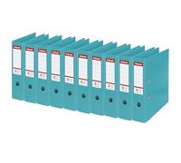Esselte 811550 No. 1 Power Lever Arch File A4 75 mm - Turquoise, Pack of 10