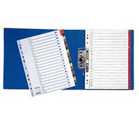 Esselte A4 A-Z Index, Heavy Duty Cardboard with Mylar Reinforced Tabs, Blue/Multicolour