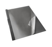 Esselte A4 Clip File, 30 Sheet Capacity, Pack of 25, Flexible Plastic, VIVIDA Black, VIVIDA Range, 563700