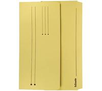 Esselte A4+ Document Wallets, Pack of 25, 200 Sheet Capacity, Expandable Files, Eco Friendly Folders made with 100% Recycled Card, 100% Recyclable, Large Size Paperwork Organiser, Pastel Yellow, 15841