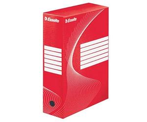 Esselte A4/Foolscap Standard Archiving Box, Red, Pack of 25