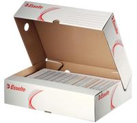 Esselte Standard Archiving Box A4 80MM Spine with Wide Opening White (Pack 10)