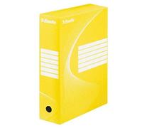 Esselte A4/Foolscap Standard Archiving Box, Yellow, Pack of 25
