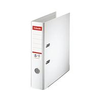 Esselte A4 Lever Arch File, White, 72mm Spine, Plastic, Vivida Range, 811300, 500 Sheets Capacity
