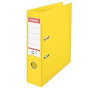 Esselte No.1 VIVIDA A4 Plastic Lever Arch File 75mm Yellow Pack of 10