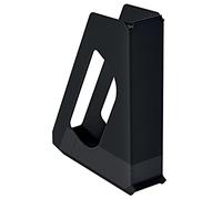 Esselte A4 Magazine File, Desktop Storage Organiser for Catalogues, Brochures, Papers and Folders, Strong Plastic File, VIVIDA Range, Black, 628220