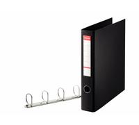 Esselte 4 Ring Binder, PP, Holds up to 380 Sheets, 60 mm Spine, 82407 - A4, Black