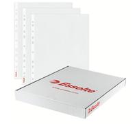 Esselte A4 Punched Pocket Clear Gloss Document Wallet Office Stationery - 100pcs