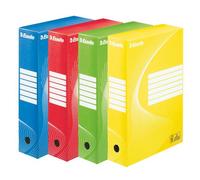 Esselte 128403 A4 Standard Archiving Box, Multicolour - Pack of 10