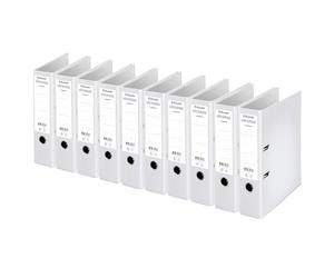 Esselte Chromos Lever Arch Files - Pack of 10 80 mm Spine White