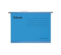 Esselte Suspension File Classic Reinforced Foolscap with Hanging Hooks - Blue - Pack of 25