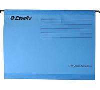 Esselte Classic Reinforced Suspension File, A4, Pack of 25, Tabs Included, Blue, 90311
