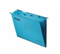 Esselte Classic Reinforced Suspension File with Dividers, A4, Pack of 10, Tabs Included, Blue, 93133
