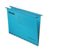 Esselte Suspension File Classic Reinforced Foolscap with Hanging Hooks - Blue - Pack of 25