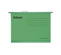 Esselte Suspension File Classic 90334 - Reinforced Foolscap, Tabs Included, Green Pack of 25