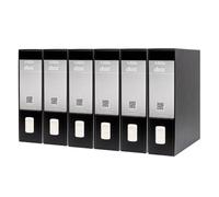 Esselte Dox 1 A4 Lever Arch File Black (Pack of 6)