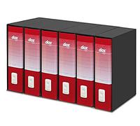 Esselte Dox 1 A4 Lever Arch File, Red, Pack of 6