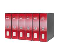 Esselte Dox 1 A4 Lever Arch File Red (Pack of 6)