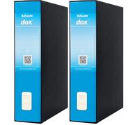 Esselte DOX 2 - Cardboard Folder, Size L, Color Blue,Single Unit (Pack of 2)