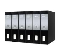 Esselte DOX 2 Lever Arch File Protocol D8, A4, Black, Pack of 6