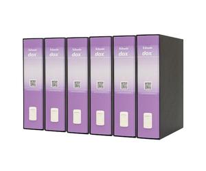 Esselte DOX 2 Lever Arch File Protocol D8, A4, Lilac, Pack of 6