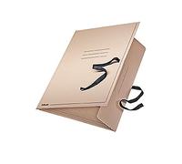 Leitz Esselte 6586 Zeichnungsmappe (mit Bändern, A3, Karton), Natur
