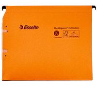 Esselte Orgarex Dual Lateral Suspension File 330MM 220GSM 15MM Base Orange (Box