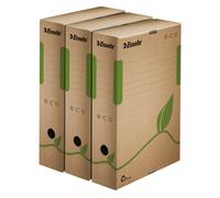Esselte A4 Eco Archiving Box, Brown, Pack of 25,100 mm
