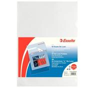 Esselte Envelopes A L Copy Safe de Luxe, Transparent, 22 x 30 cm, format Document Holder, Folio in PP 50 envelopes PP antiriflesso transparent