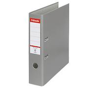 Esselte Essentials Wide Lever Arch File A4 72 mm Grey 2 Rings 11272 Polypropylene Portrait Pack of 20