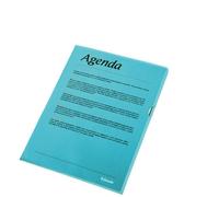 Esselte Folders PVC Cut back Blue A4 105 micron 54837(PK100)