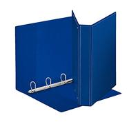 Esselte Folder with Display Made of PP Adjustable (3 Pockets) Rings 4-30 - D - Format Maxi - Blue - 394756500
