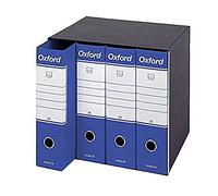 Esselte Group 6 Oxford with Lever Mechanism and Binders with Cover Gruppo da 4 Blue