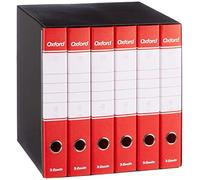 Esselte Group 6 Oxford with Lever Mechanism and Binders with Cover Gruppo da 6 red