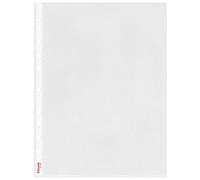 Esselte Heavy Duty Punched Pocket, Pack of 25, Holds up to 20 A4 sheets, Transparent, 115 Micron PP Material, 47187