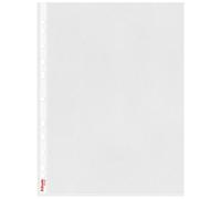 Esselte Heavy Duty Punched Pocket, Pack Of 25, Holds Up To 20 A4 Sheets, Transparent, 115 Micron Pp Material, 47187