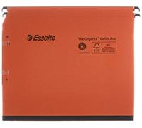 Esselte Kori Manilla Pack of 25 Folders Cupboard 15 mm Base Orange | Kori Suspension File A4 Side Files, 15 mm Base, Capacity 200 Sheets, Orange (Pack of 25)