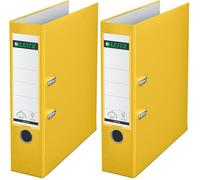 Esselte Leitz 10105015 Folder Plastic 180° with Slots A4 Wide Yellow (Pack of 2)
