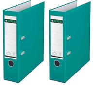 Esselte Leitz 10105052 Ring Binder A4 Opens 180° Plastic Turquoise (Pack of 2)